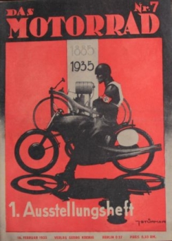 "Das Motorrad - Sport, Gesellschaft, Technik" Motorrad-Zeitschrift Pössneck 1935 Ausstellungsheft (3792)