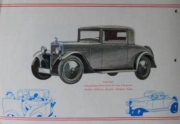Hanomag Modelprogram 1928 Carbrochure (3812)