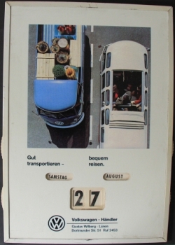 Volkswagen T1 Transporter Sambabus "Gut transportiert"  All-Year-Calendar 1962 (3826)