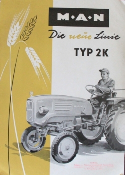 MAN Typ 2K Modelprogram 1961 "Die neue Linie" Tractorbrochure (3850)