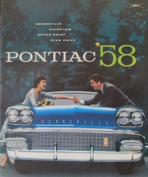 Pontiac Catalina Modelprogram 1958 Carbrochure (3955)