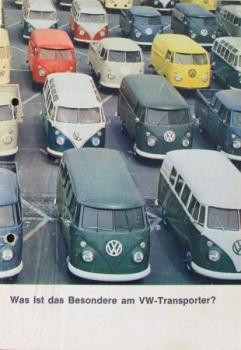Volkswagen T1 Transporter Modelprogram 1964 "Was ist das Besondere am VW-Transporter" Carbrochure (3969)