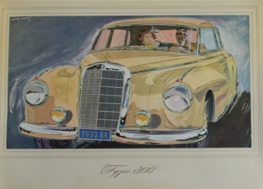 Preview: Mercedes-Benz 300 Modellprogramm 1953 Automobilprospekt (6098)