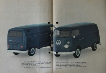 Volkswagen T1 Transporter Modellprogramm 1964 "Was ist das Besondere am VW-Transporter" Automobilprospekt (3969)
