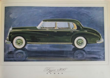 Preview: Mercedes-Benz 300 Modellprogramm 1953 Automobilprospekt (6098)