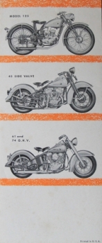 Harley-Davidson Modelprogram 1938 "Everyone can own a Harley" Motorbikebrochure (4029)