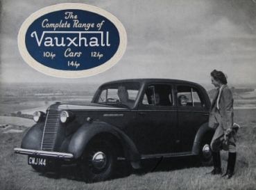 Vauxhall 10hp/14hp Modelrange 1938 Automobilprospekt (4038)