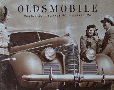 Oldsmobile Series 60/80 Modellprogramm 1938 Automobilprospekt (4048)