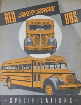 REO Safety School Bus Modell 119/122 Busprospekt 1948 (4057)