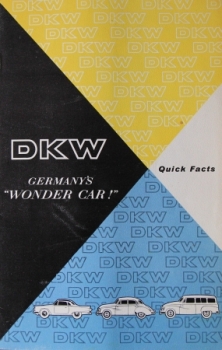 DKW Modelprogram "Germany's wonder car" 1960 Carbrochure (4061)