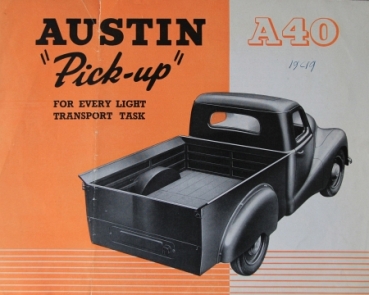 Austin A40 Pick-up 1949 Lastwagenprospekt (4066)