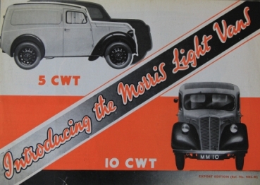 Austin 5 CWT/10 CWT Light Vans 1946 Lastwagenprospekt (4070)