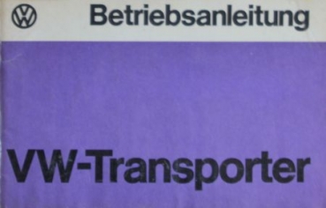 Volkswagen T2 Transporter 1974 Ownermanual (4092)