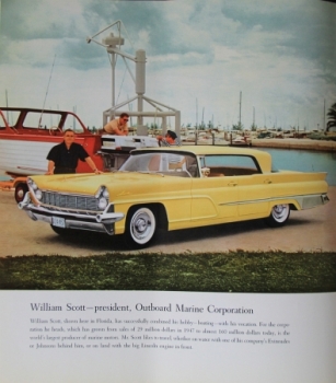 Lincoln Modelprogram Mailer 1959 "Portaits of success" Carbrochure (1365)