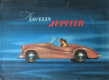 Jowett Javelin Jupiter 1950 Automobilprospekt (4172)
