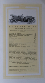 Peugeot Modellprogramm 1912 Automobilprospekt (4198)