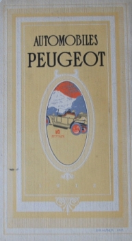 Peugeot Modellprogramm 1912 Automobilprospekt (4198)