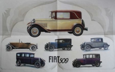 Fiat 509 Modelprogram 1928 Carbrochure (6143)