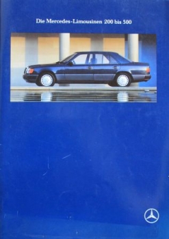 Mercedes-Benz 200 - 300 Modelprogram 1991 Carbrochure (5528)