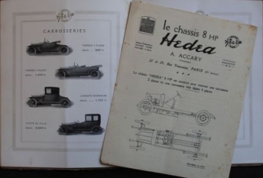 Hedea Automobiles 10 HP Modelprogram 1910 Carbrochure (5488)