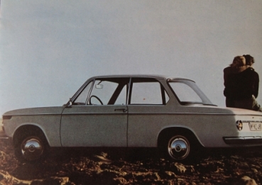 BMW 1600 Modellprogramm 1966 Automobilprospekt (4242)