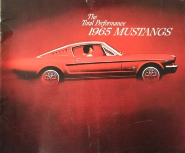 Ford Mustang Modelprogram 1965 "The total performance" Carbrochure (4253)