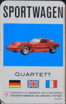 Altenburg Spielkarten "Sportwagen" Cardgame 1967 (3808)
