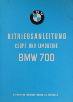 BMW 700 Coupe Limousine 1961 Betriebsanleitung (6163)