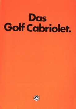 Volkswagen Rabbit Convertible Modelprogram 1982 Carbrochure (4298)