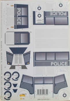 Citroen H Transporter Police 1960 Schreiber-Bogen Cartonmodel (4306)