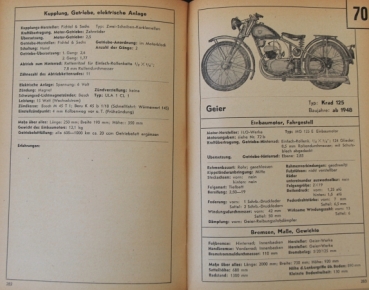 Windecker "Handbuch der Kraftfahrzeug-Typen" Vehicle-Typehandbook 1948 Volume 1 (4313)
