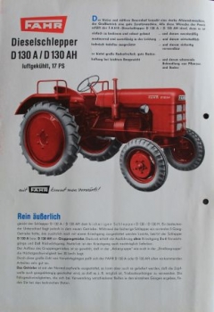 Bungartz H 6 Modellprogramm 1961 Traktorprospekt (4334)