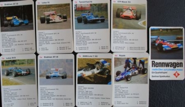 Berliner Spielkarten "Rennwagen" 1970 Cardgame (2909)