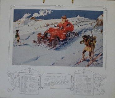 Itala Cars Yearcalendar 1929 by Biscaretti (4376)