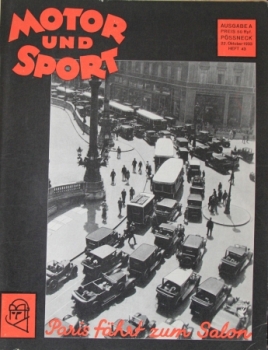 "Motor & Sport" Motor-Magazine Poessneck 1933 (4392)