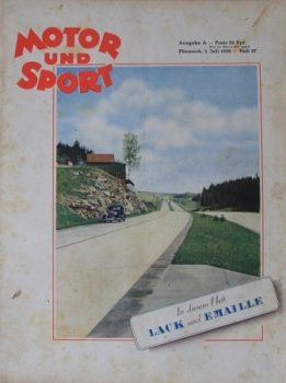 "Motor & Sport" Motor-Magazine Poessneck 1930 (4397)