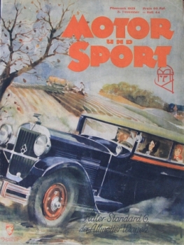 "Motor & Sport" Motor-Magazine Poessneck 1929 (4398)