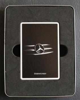 Mercedes-Benz Kartenspiel 2001 "Sternstunden" in original Metallbox (4421)