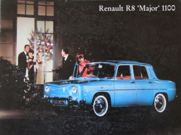 Renault R 8 Major 1100 Modelprogram 1964 Carbrochure (4454)