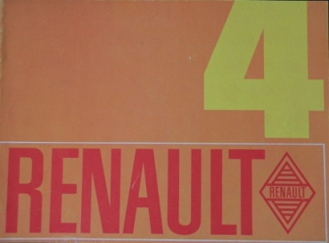 Renault 4 Modelprogram 1970 Carbrochure (4459)