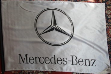 Mercedes-Benz Fahne 1985 Händlerflagge aus Seide (4484)