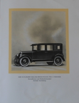 Oakland Six-Cylinder Modelprogram 1924 Carbrochure (4525)