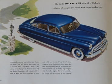 Hudson Modelprogram 1952 Carbrochure (4532)