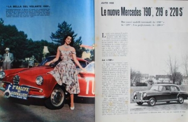 "Quattroruote" Automobile-Magazine Italy 1956 two issues (2714)