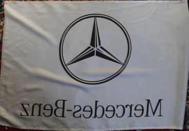 Mercedes-Benz Fahne 1985 Händlerflagge aus Seide (4484)