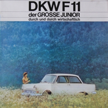 DKW F11 Modelprogram 1963 "Der große Junior" Carbrochure (4622)