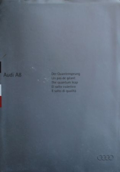 Audi A8 Modelprogram 1993 "Der Quantensprung" Carbrochure-Map (2964)