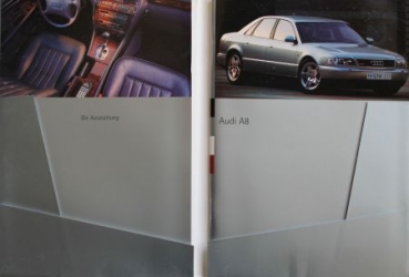 Audi A8 Modelprogram 1993 "Der Quantensprung" Carbrochure-Map (2964)