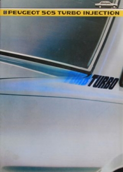 Peugeot 505 Turbo Injection Modelprogram 1984 Carbrochure (2956)