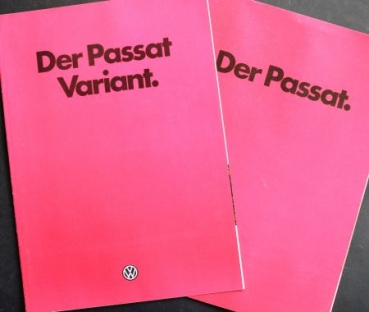 Volkswagen Passat Variant Modelprogram 1980 two Carbrochures (2936)